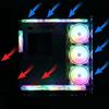 120mm 4Pin LED Light Crystal Cooling Fans 12CM RGB Colorful Case Fan Heat Dissipation Computer Fan Cooler Radiator Dropshipping