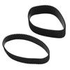 2PCS Lens Zoom Grip Rubber Ring Replacement Part Lens Grip Rubber Circle for 17 To 55mm Lens