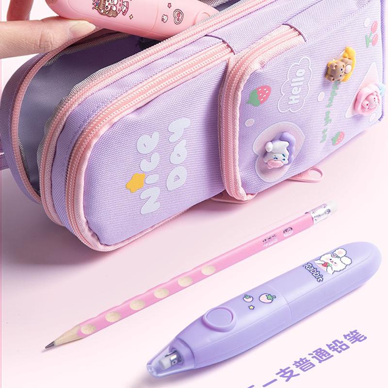 Elektrischer Radiergummi, Bleistiftzeichnung, niedliche Knetradiergummis, Kinder, Schüler, Kawaii-Radiergummi