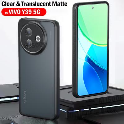 Kryt pro VIVO Y39 5G Pouzdro Ultra Tenký Matný Průsvitný & Průhledný Plná Ochrana Funda pro VIVO Y39 5G Capa