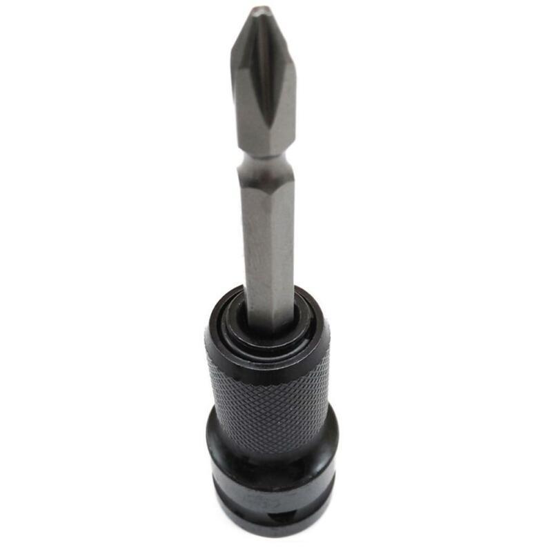 12inch Drive Square To 14 Inch Hex Shank Telescopic Socket Adapter Drill Chuck