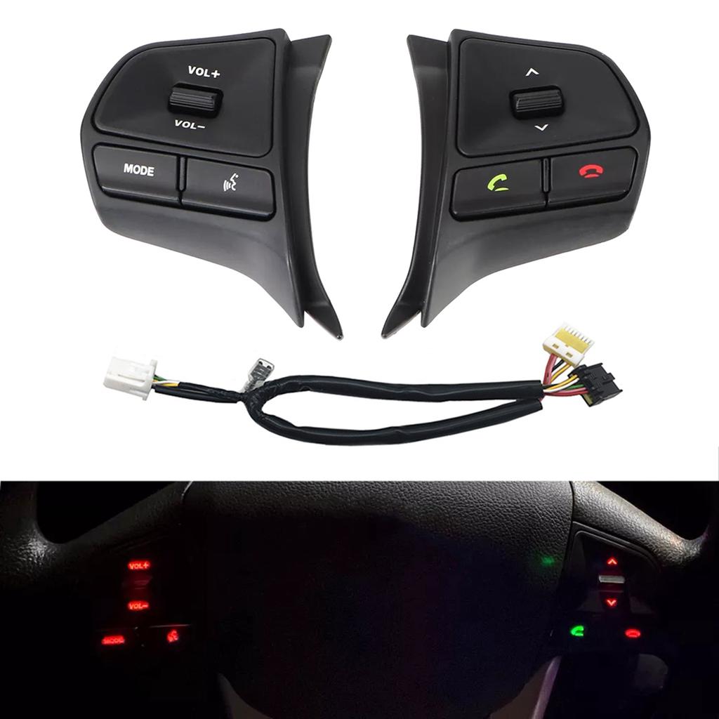 Steering Wheel Cruise Control Switch Multifunction For KIA RIO K2 2011-2014 With Backlight-A14Z