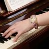 Rhinestone Bracelet Vintage  Watch Round Dial Bracelet Watch Quartz Watch  Daily Accessory