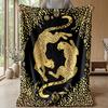 Gleaming White Tiger Majesty Theme blanket Lightweight Warm Flannel Blanket Decorative Throw Blanket for Home Decoration