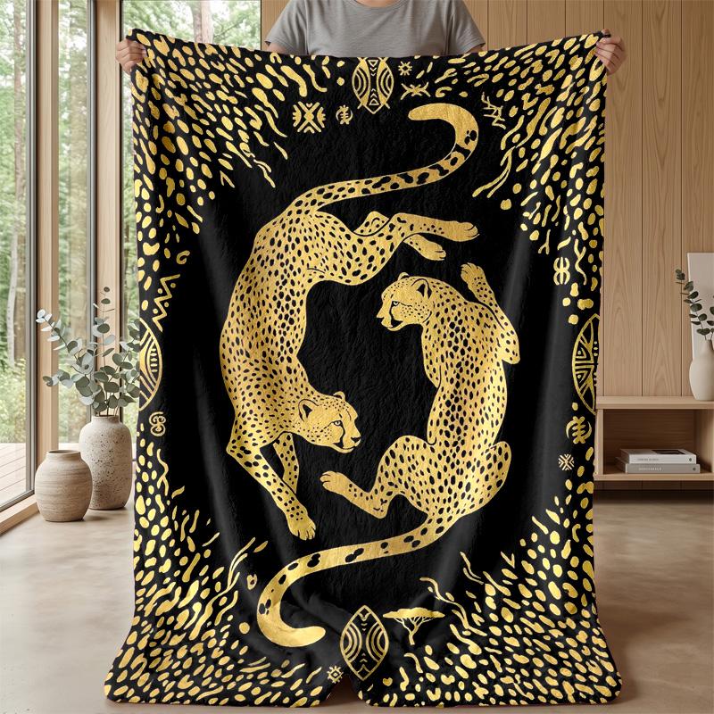 Gleaming White Tiger Majesty Theme blanket Lightweight Warm Flannel Blanket Decorative Throw Blanket for Home Decoration