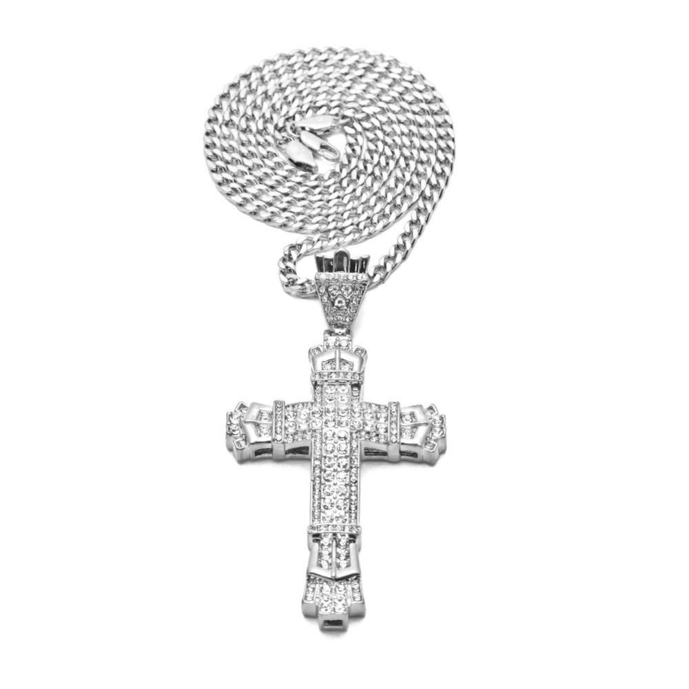 Portable Men's Necklace Fashion Accessories Hip Hop Cuban Chain Jewelry Women's Diamond Pendants