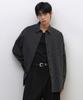 MUSINSA STANDARD Relaxed Double Pinstripe Poplin Shirt [Black/White]