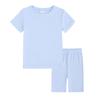 1-13 Years Kids Ribbed Structure T-shirt and Shorts Set Casual Loungewear