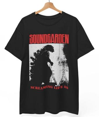 Soundgarden 90er T-Shirt, Rockband Tour T-Shirt, Grunge Musik Shirt, Unisex Oberteil