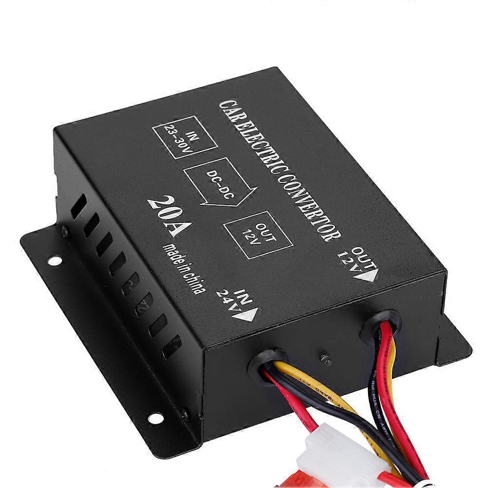 Car Truck 20A 240W DC 24V To 12V Power Converter Electric Voltage Reducer Step Down Transformer