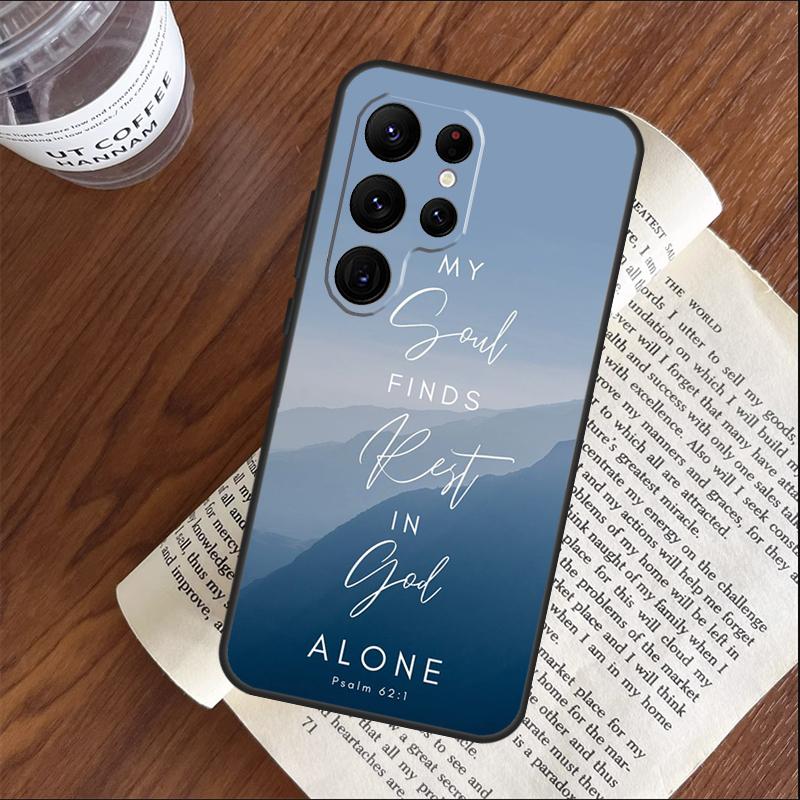 Christian Psalms Phone Case For Samsung Galaxy S25 S24 S23 S22 S21 Ultra S9 S10 S20 Plus FE Funda Cover Shell