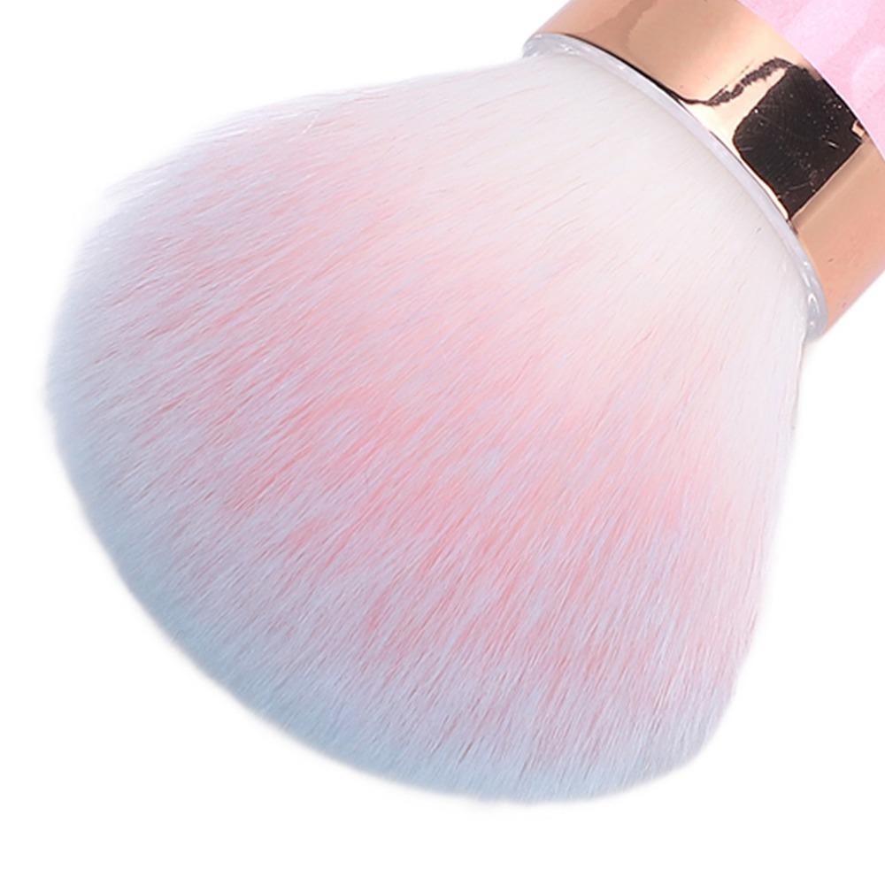 Soft and Fluffy Bristle Soft Nail Dust Brush Hourglass Manicure Cleaning Brush Salon Use