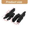 Solar Panel Connectors Pair High Temperature Resistance Suitable for Motorhomes Yachts Projects Photovoltaic Systems 2x