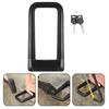 Bicycle Lock Rainproof Anti-collision Zinc Alloy Universal Silicone Bike U-Locks for Motorcycle