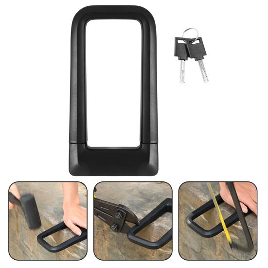 Fahrradschloss Regendicht Antikollision Zinklegierung Universal Silikon Fahrrad U-Schlösser für Motorrad