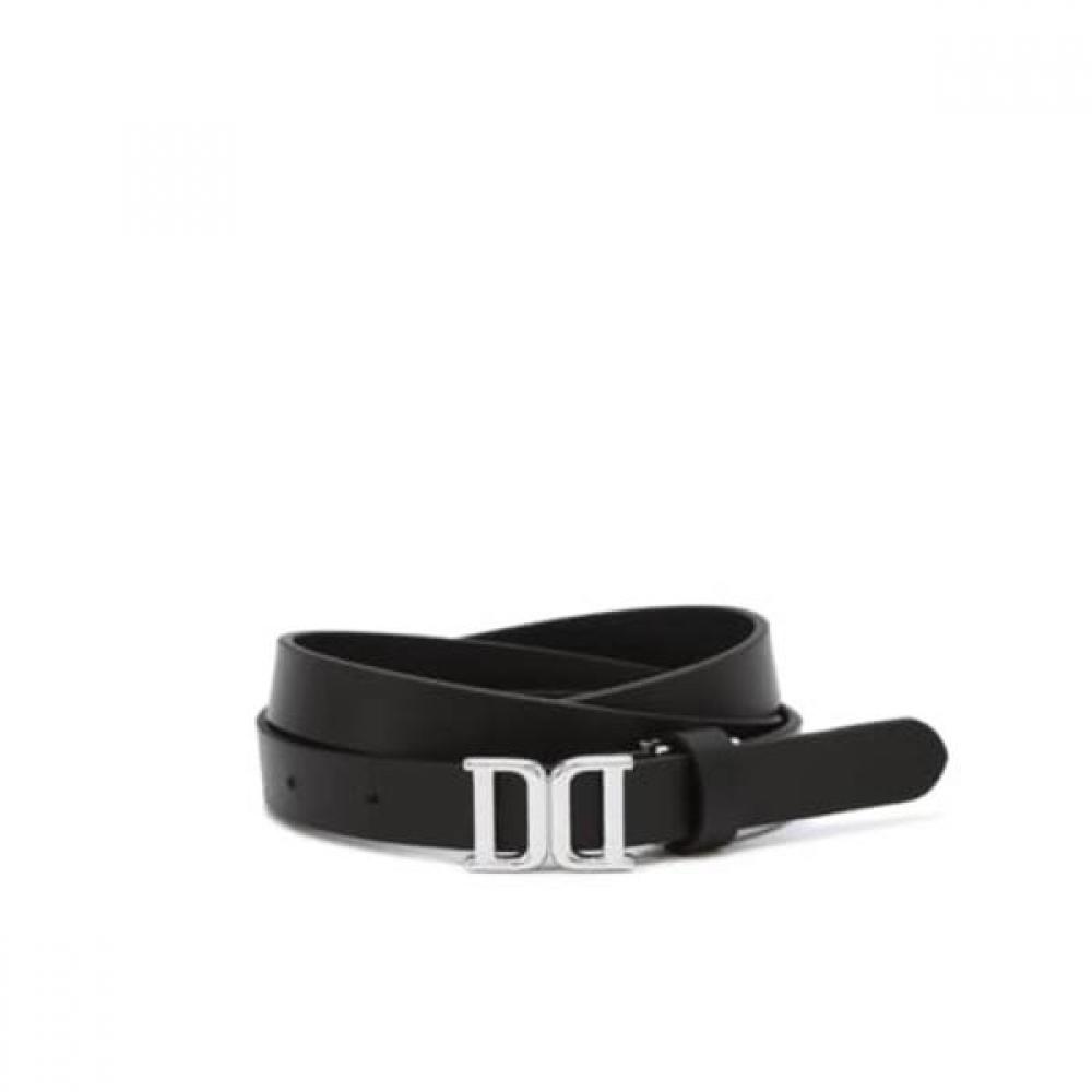 DakS Black Dd Silver Buckle Leather Women S Belt