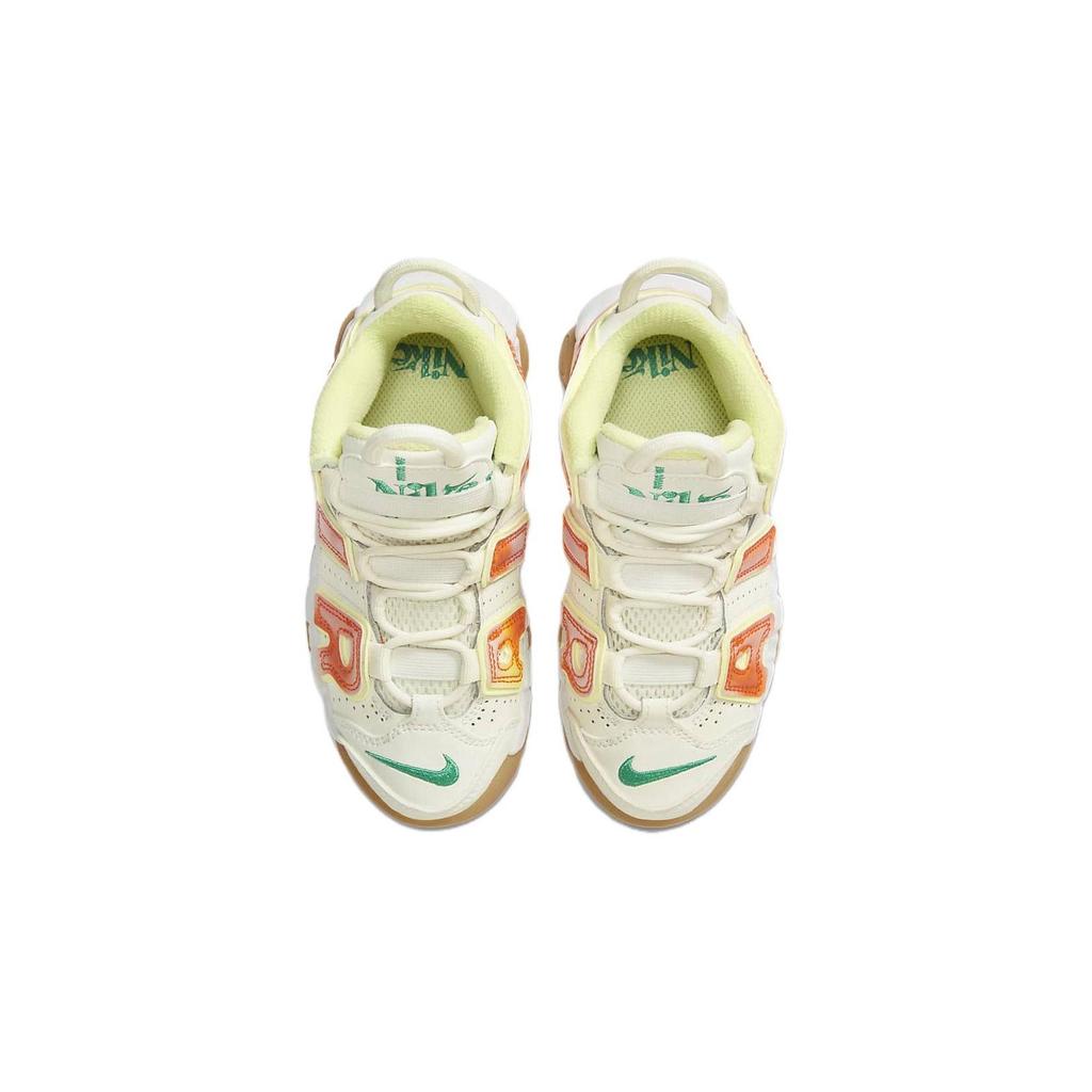Nike Air More Uptempo Cushioning Thermal Mid Top Children's Basketball Shoes White Kids' FB7704-100
