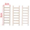 3Pcs Mini Wood Ladder Figurines Craft Garden Gift Diy Ornament Garden Decoration