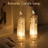 4PCS LED Flameless Candles ,LED Clearance Pillar Candles, Battery Included,Decoracion For Halloween Christmas White
