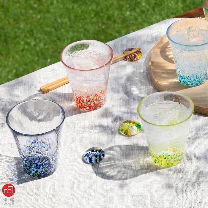 [Aderia] Tsugaru Vidro Tumbler Glass – Nihon no Iro Fukei – Momiji Yama – 300ml – Gift Boxed