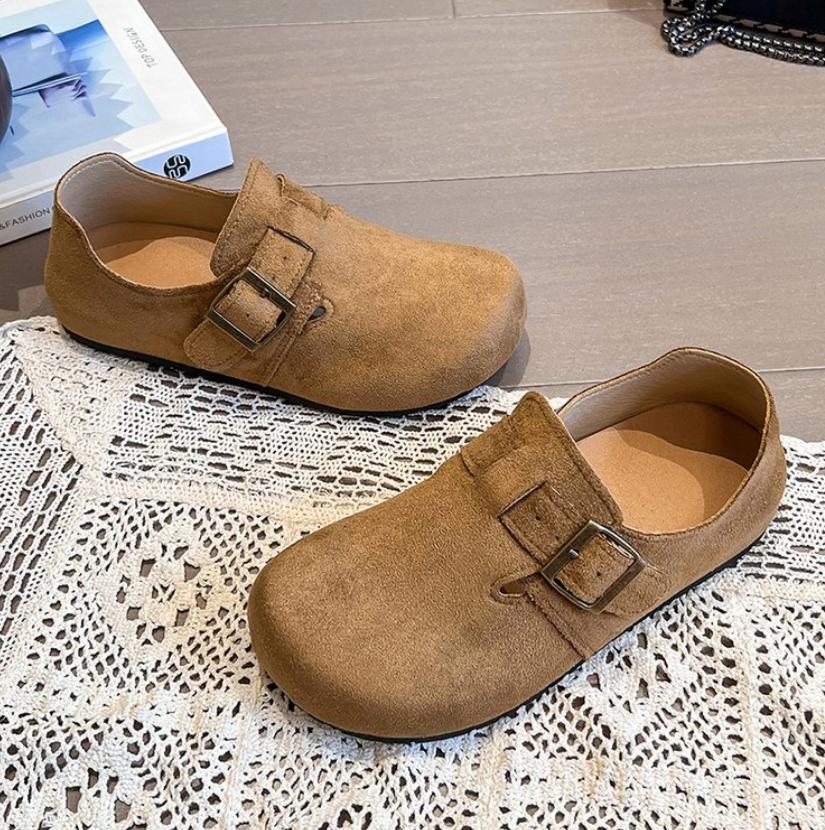New Clogs Women Fashion Cork Suede Casual Shoes Classic Cork Antislip for Outdoor Women's Loafers with Arch Support Ballerinas