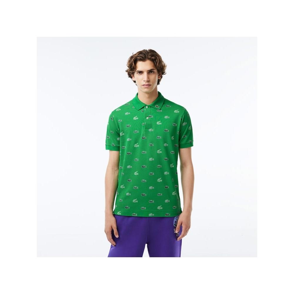 

LACOSTE Men s Croc All Over Print Classic Fit Polo PH3562 53N SIW Q2NPH3562 53NSIW