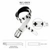 Black White Punk Women Men Belt PU Leather Y2K Retro Pin Buckle Belt Hip Hop Cross Pattern Streetwear Waist Belt For Jeans