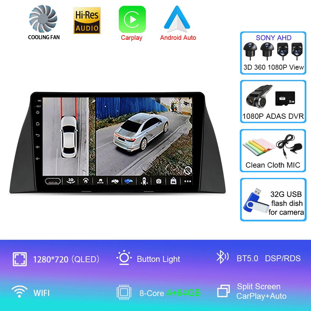 Car Radio Android 14 Wireless Carplay Auto For Chery Tiggo T11 2005-2020 Multimedia Video Player Navigation GPS WIFI 4G Stereo