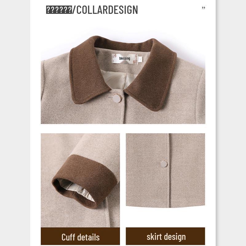 Mom's Spring Woolen Coat - 2026 New Style for Middle-Aged & Elderly Women, Perfect for Spring & Autumn.