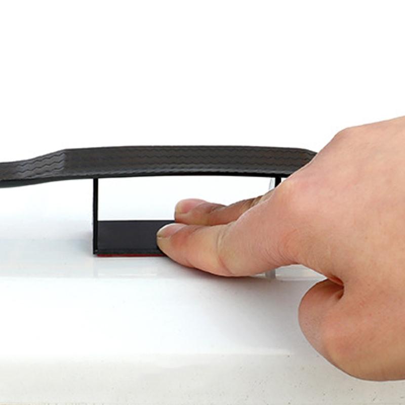 Lightweight Automotive Exterior Sticker Mini Spoiler Decal Adhesive Installation ABS Plastic Weatherproof Easy Install