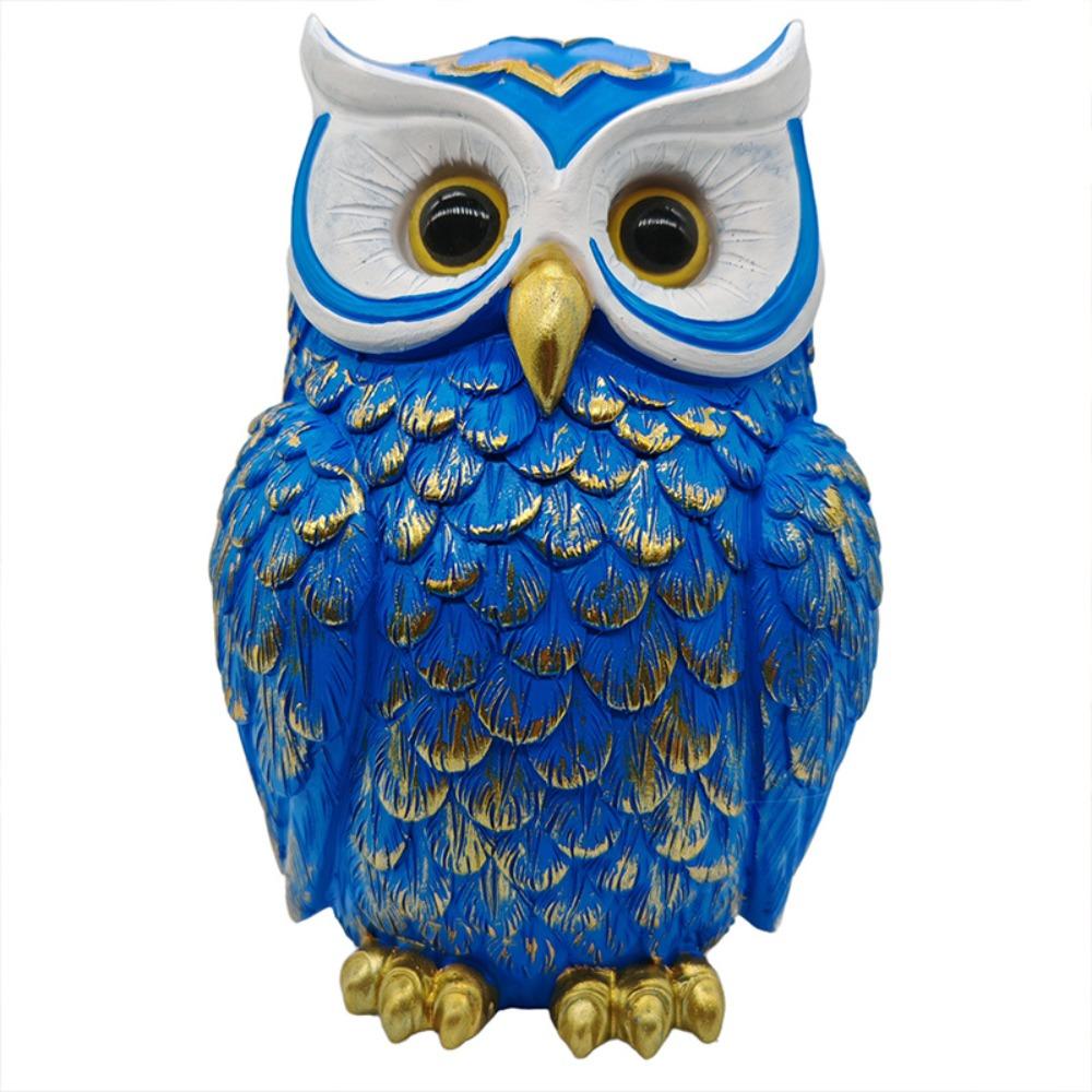 Entryway Decoration Cute Owl Statue Decorative Resin Crafts Owl Figurine Vintage Animal Statue Desk Decoration