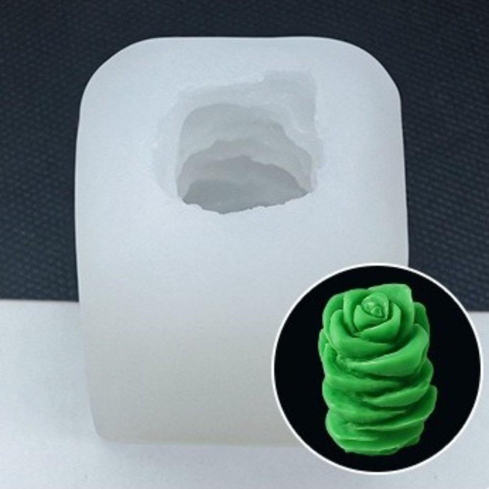 Easy to Clean Silicone Candle Mould 3D Plants Mould Assorted Succulent Epoxy Resin Mold Cactus Plant Flower Soap Making Mould