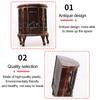 Antique Decoration LED Lantern Simulation Flame Fireplace Lantern Lamp Waterproof Unique Vintage