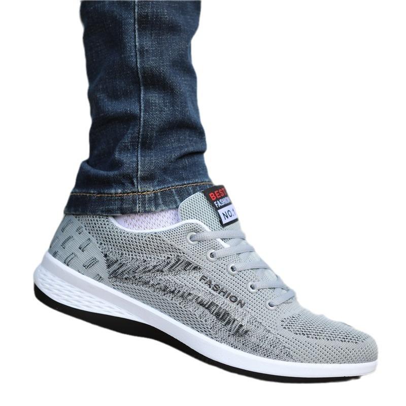 Breathable Men's Sports Shoes, Men's Versatile Casual Board Shoes, Men's Fly Woven Single Shoes
