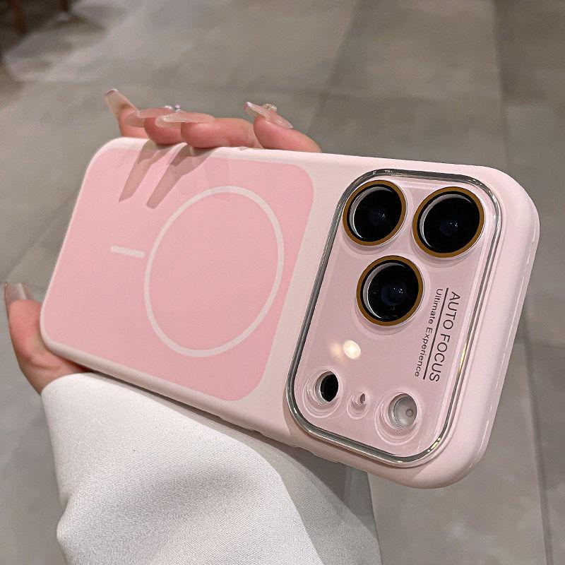 Liquid Silicone Magnetic Phone Case For For Iphone 17 16 Pro Max Camera Protection Cover For For Iphone 1 Pro Max 16Pro 17Pro Case