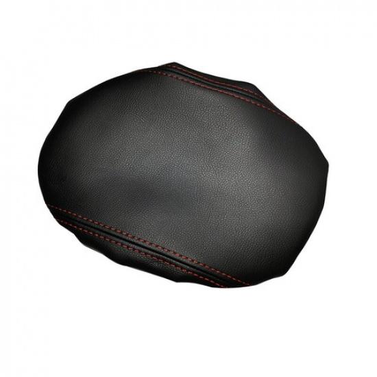 Black Leather Red Line Car Central Storage Box Cover For Honda Civic 2006-2011