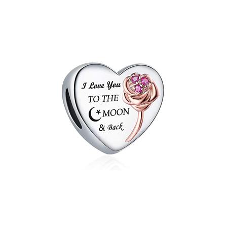 New copper Charm Compatible With Authentic Bracelets Accessories Women Jewellery Rose Lipstick Mark Goblet High Quality