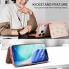 Crossbody Zipper Cards Solt Wallet Embroidery Leather Case for iPhone 17 Pro Max 16 Plus 15 14 13 12  Book Stand Skin Feel Cover
