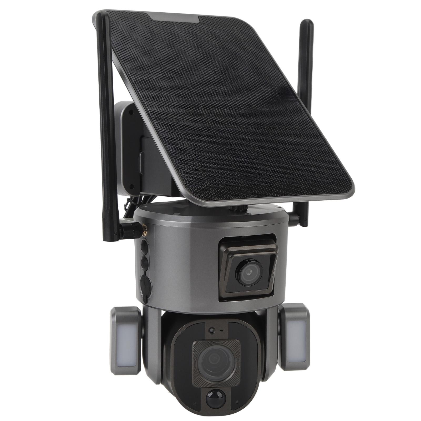 

4K 8MP Dual Lens Solar Outdoor Security Camera 4G Intelligent Ai Wifi Security Camera with 10X Zoom