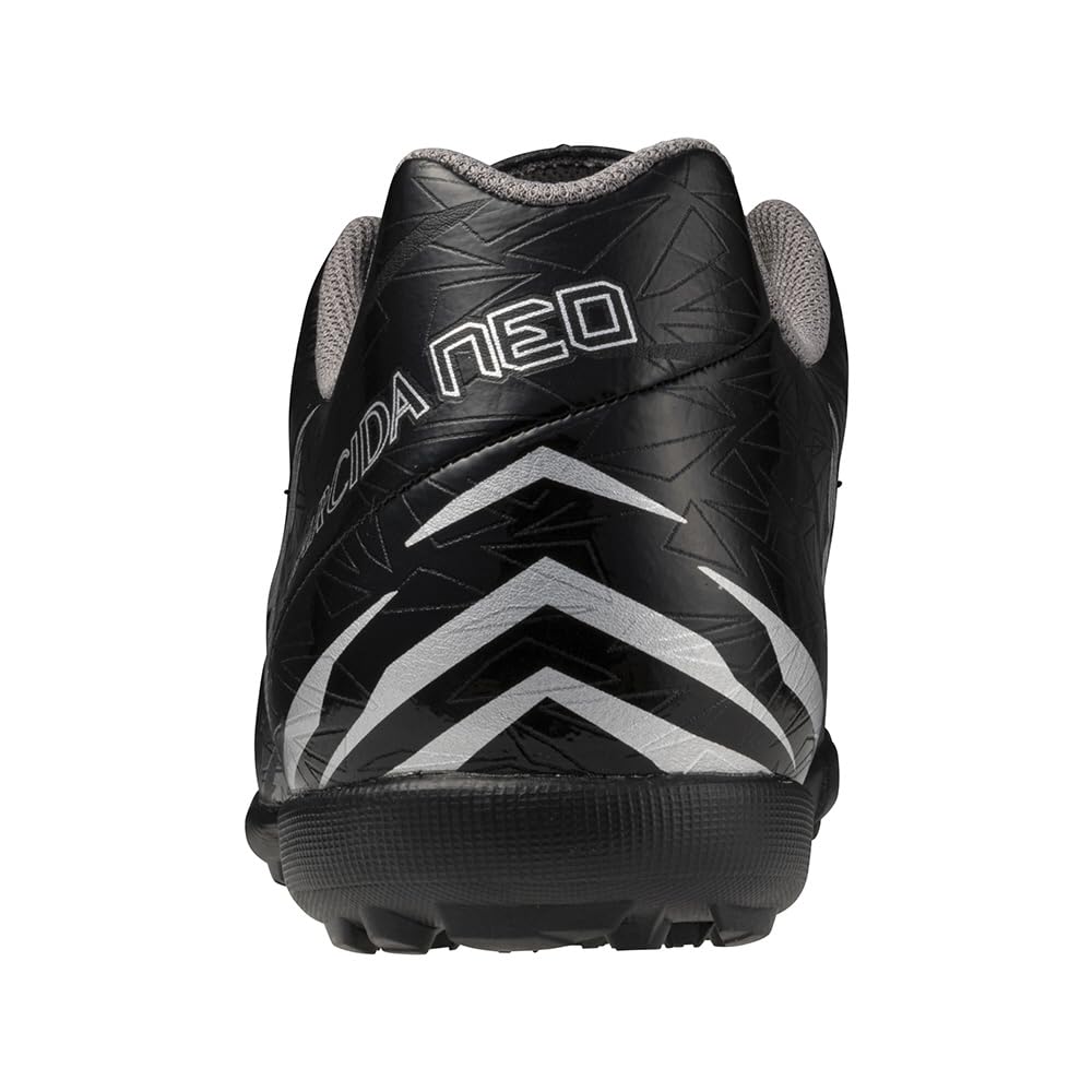 Mizuno Monarcida NEO SALA CLUB TF Futsal Club Black x 3E Shoes, Football, Soccer, Wide, Lightweight, Indoor, Silver, 22.5 cm,