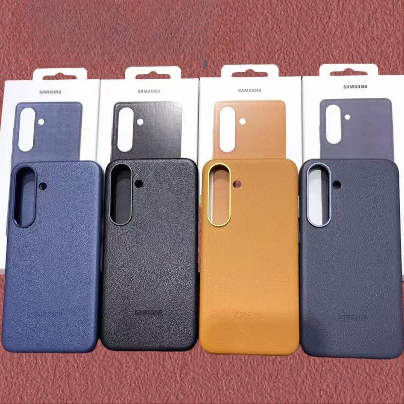 Suitable for Samsung S25ultra Mobile Phone Case Official Same Leather S25 Full Cover Anti Fall S25 Protective Case