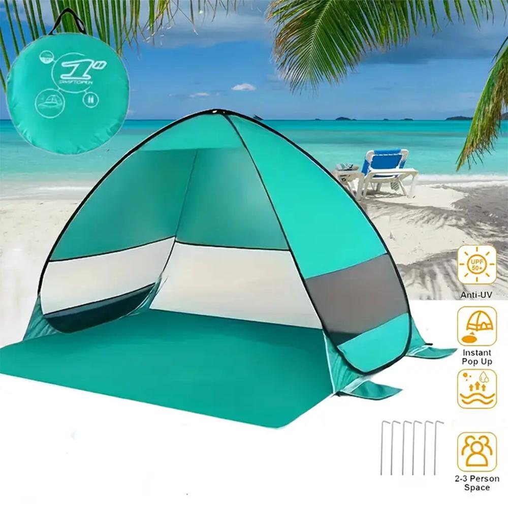 Quick Set Up.Pop Up Beach Tent Portable Sun Shade Shelter Outdoor Camping Fishing Canopy,Camping Accessories,Sturdy Construction
