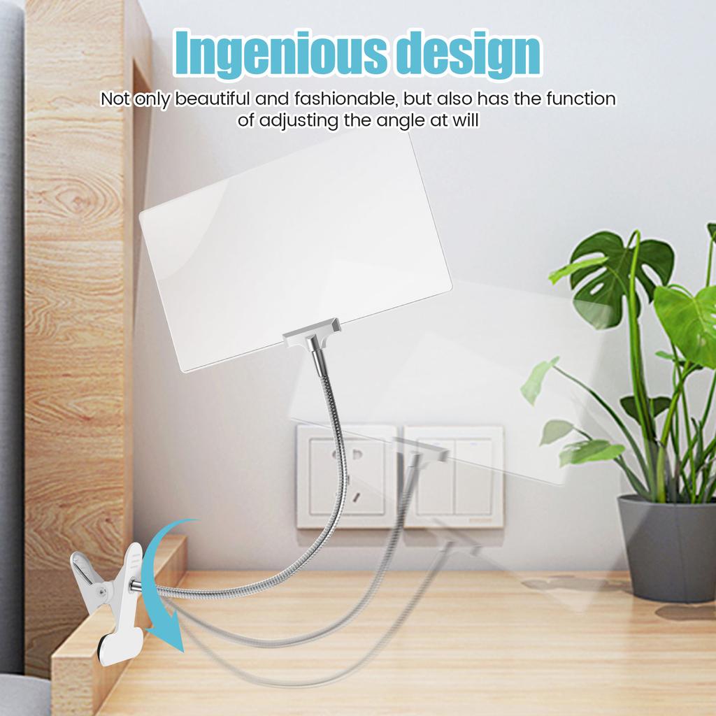 4X Magnifying Glass with Clamp 360 Degree Flexible Neck Magnifier Multipurpose Book Page Magnifying Glass for Reading Nail Art