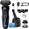 Rasoir électrique BRAUN Series 5 - Noir et bleu - Autonomie 50 minutes - Charge rapide 5 minutes