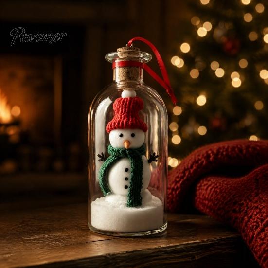 Festive Room Accent Light Recordable Christmas Message in A Bottle, Voice Recording Holiday Keepsake with Personalized Memory Playback Cork,