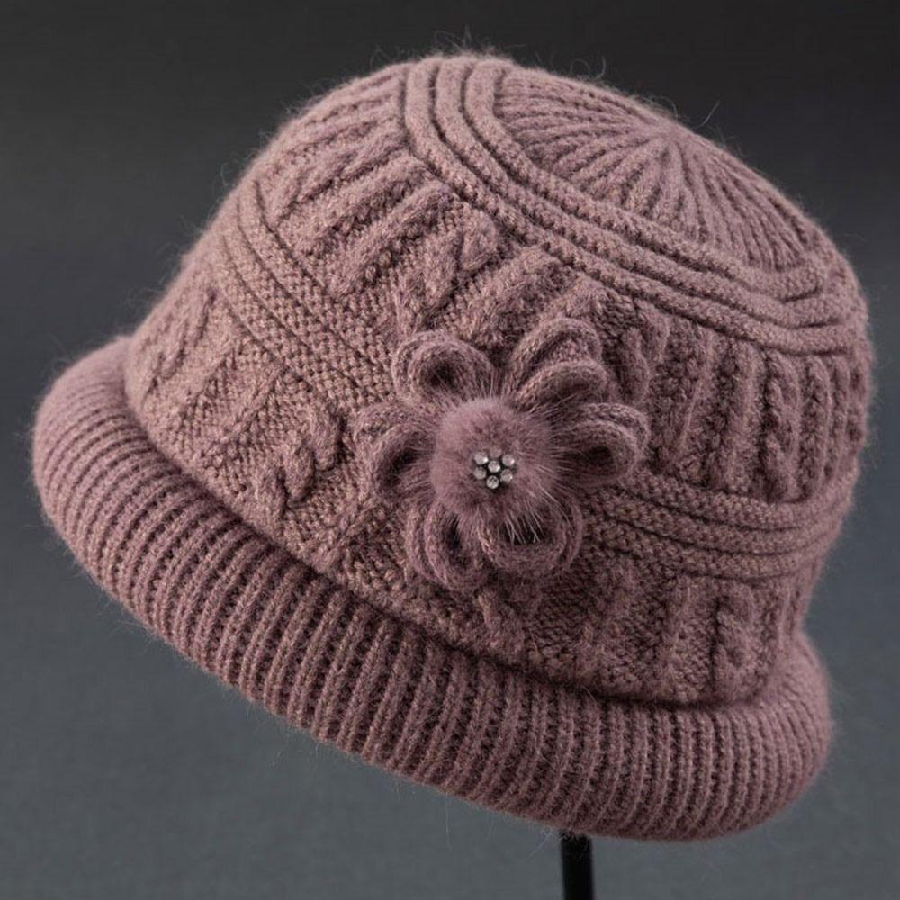Soft Women's Fisherman Hat Windproof Mom Hat NEW Middle-aged Hat Keep Warm
