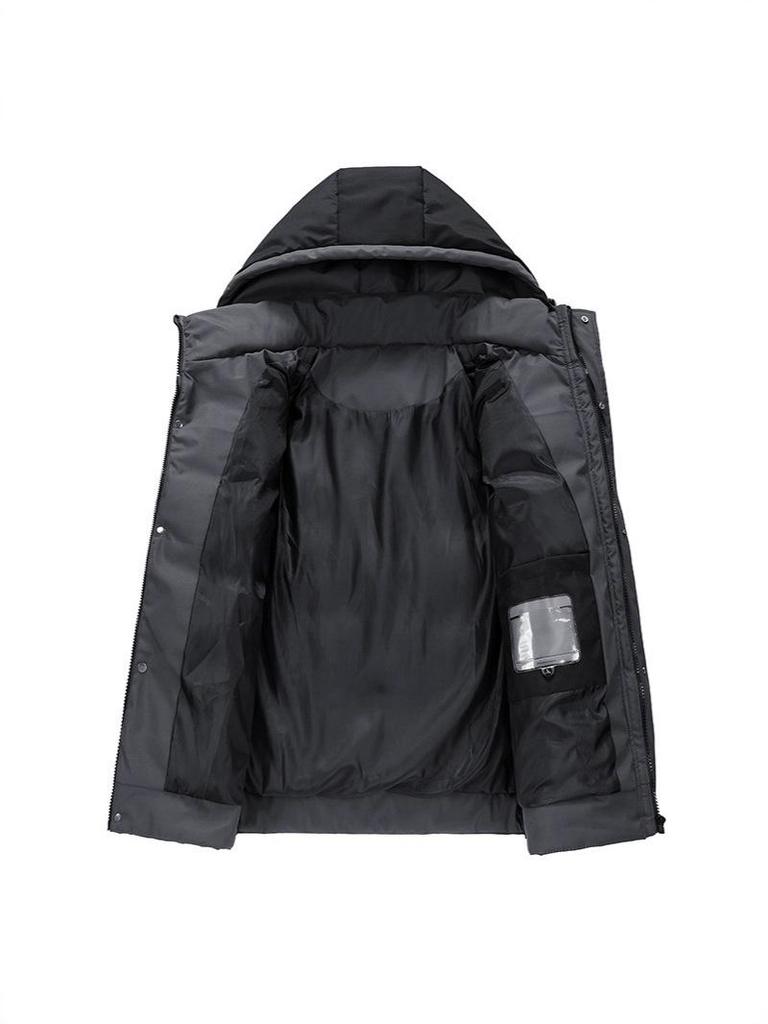Men's Thick Hooded Casual Winter Cotton Jacket