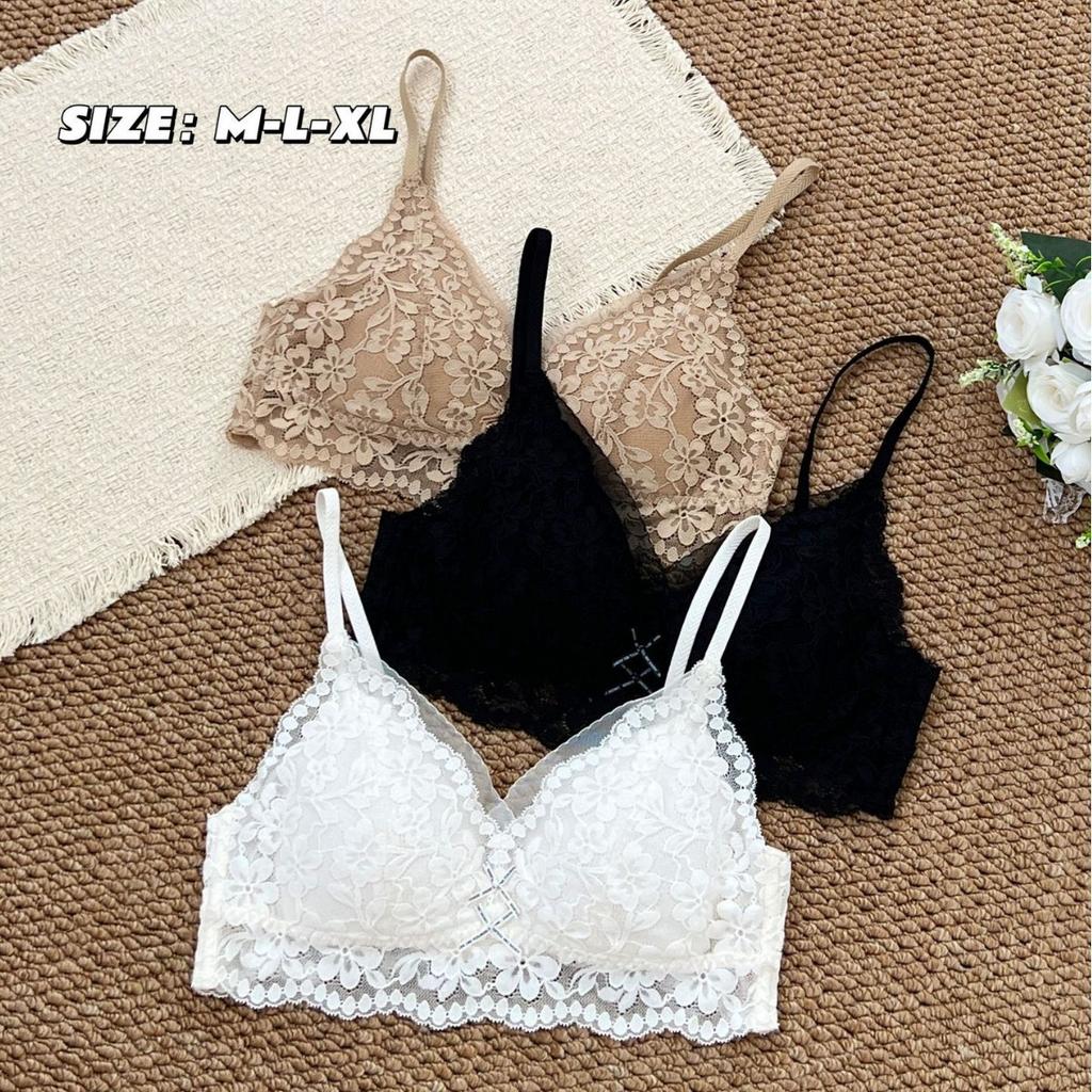 French Triangle Cup Sexy Lace Underwear Women's Suspender Beauty Vest Deep V Gathering Tub Top Breathable Vest Bra Cover