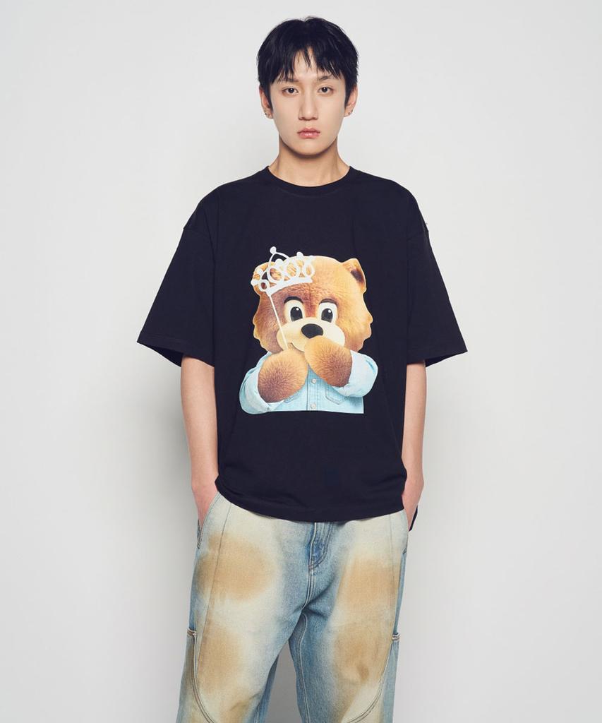 ACME DE LA VIE Ac Bear Baby Face Tiara Short Sleeve T-Shirt