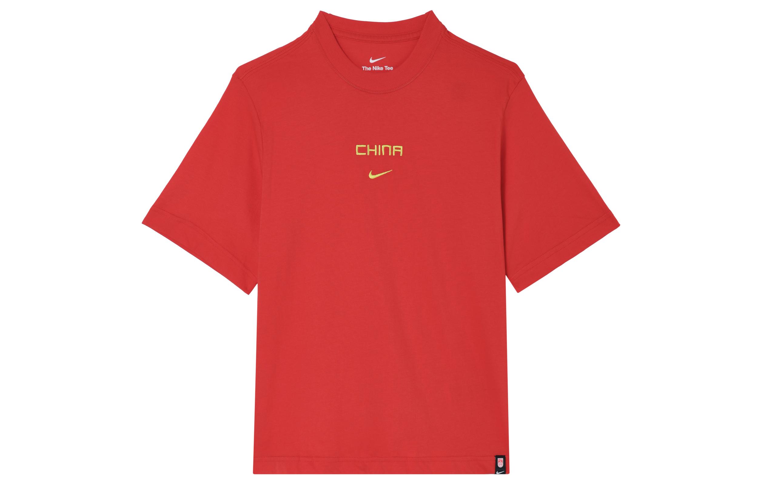 Nike  CHINA TEAM  Women s Retro Sporty Drop Shoulder T-Shirt Red FN3115-600 XS